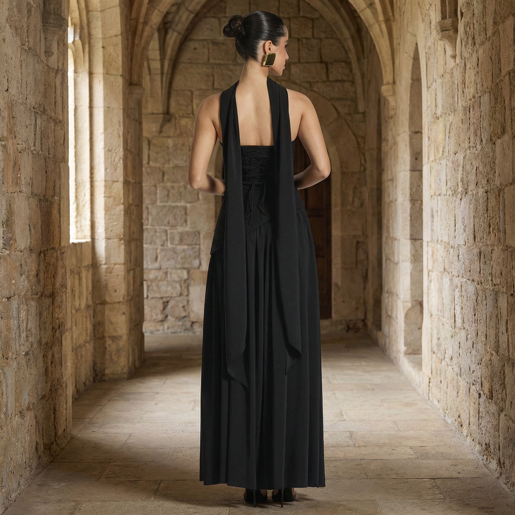 Maia - Vestido maxi sin tirantes