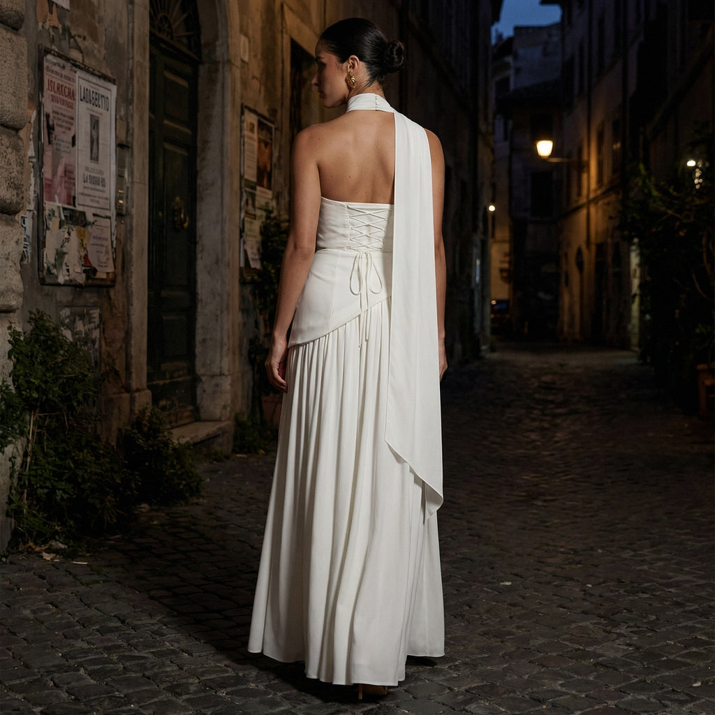 Maia - Vestido maxi sin tirantes