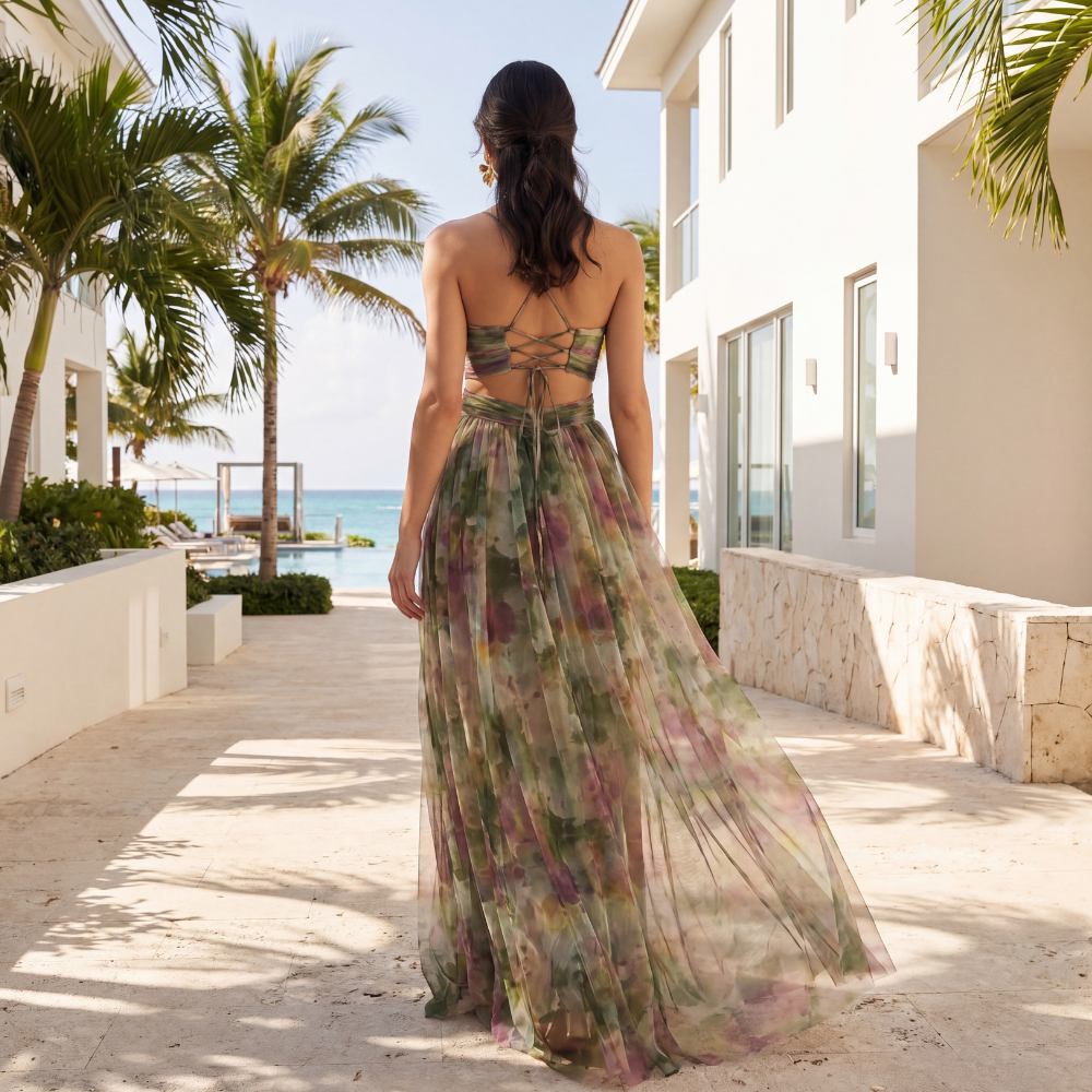 Dayana – Vestido Maxi Cruzado por Delante