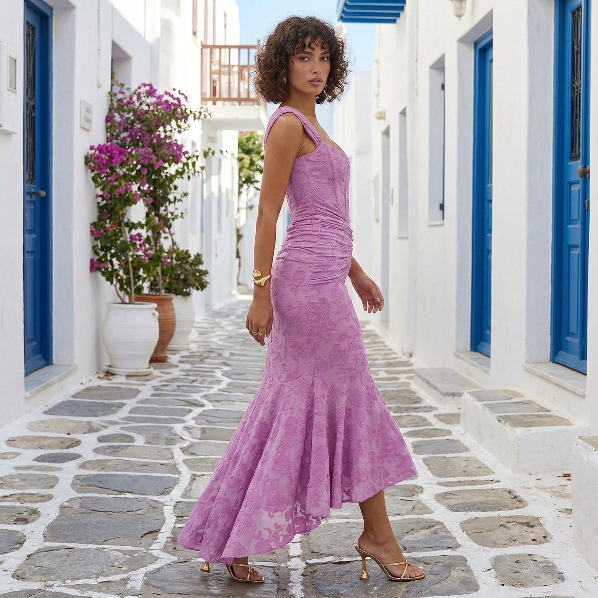 Ziva - Vestido de cintura entallada