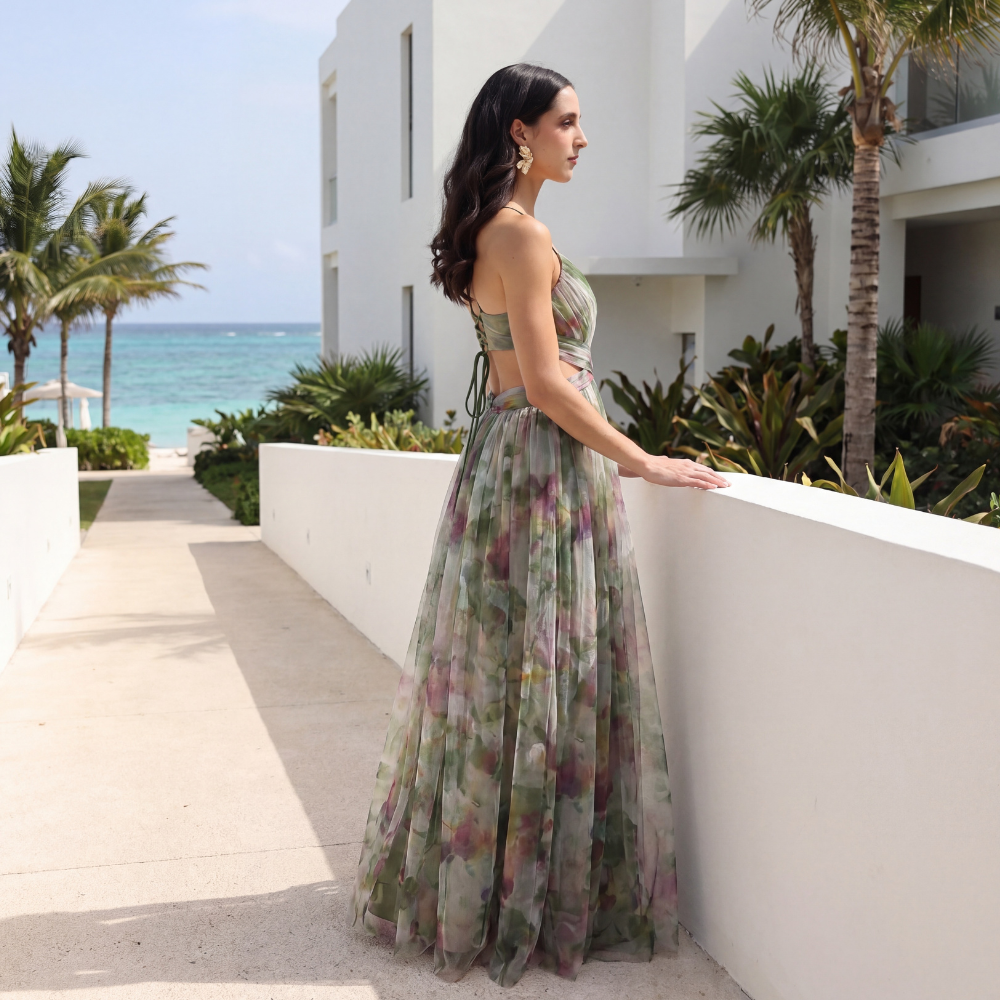 Dayana – Vestido Maxi Cruzado por Delante