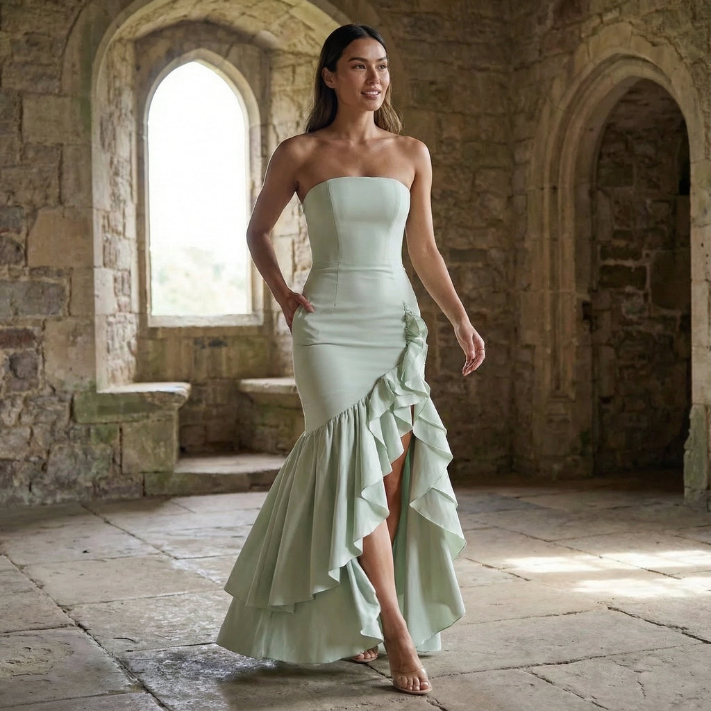 Xyrelle - Vestido maxi sin mangas