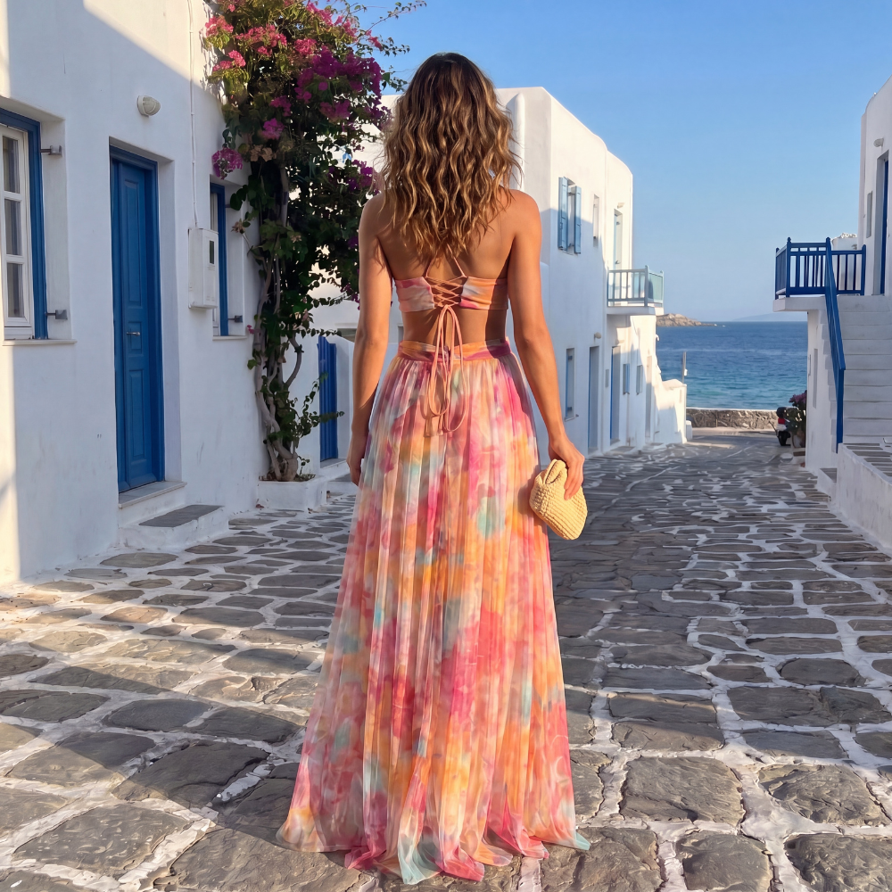 Dayana – Vestido Maxi Cruzado por Delante