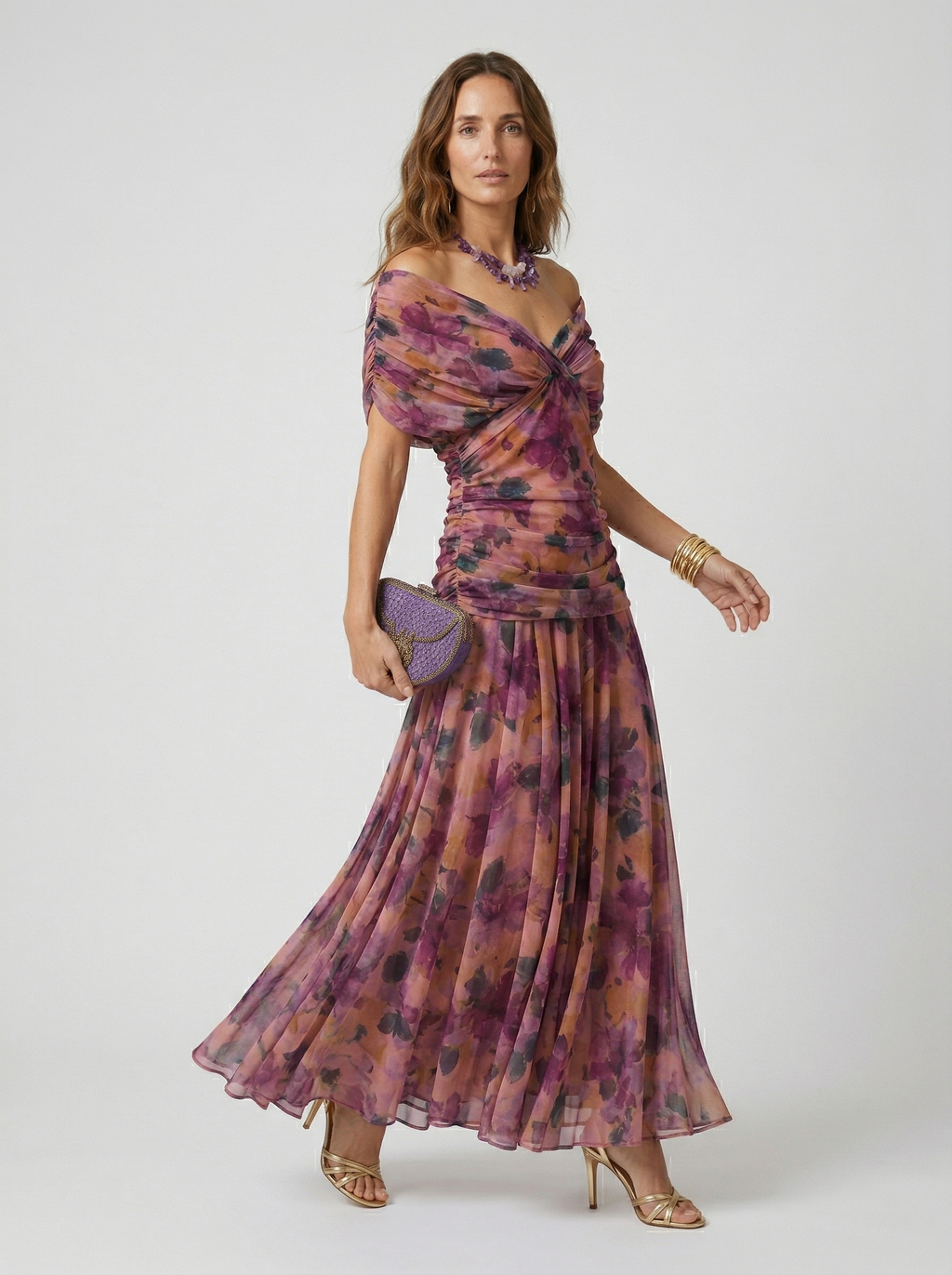 Nora | Vestido largo con escote en v