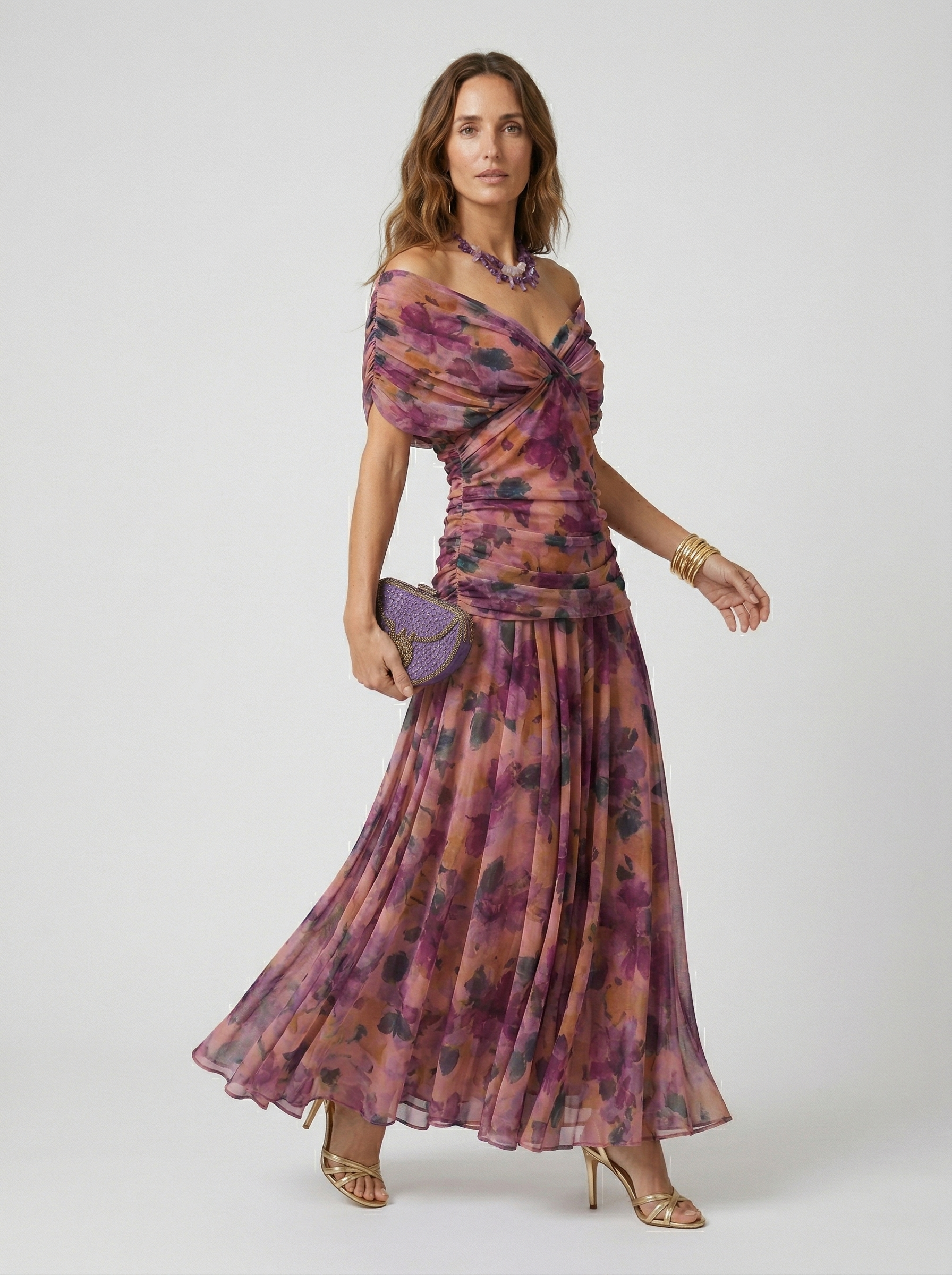 Nora | Vestido largo con escote en v