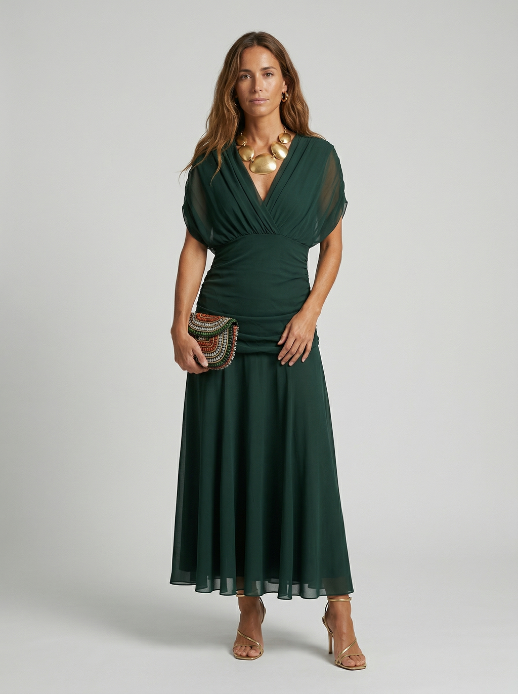 Nora | Vestido largo con escote en v