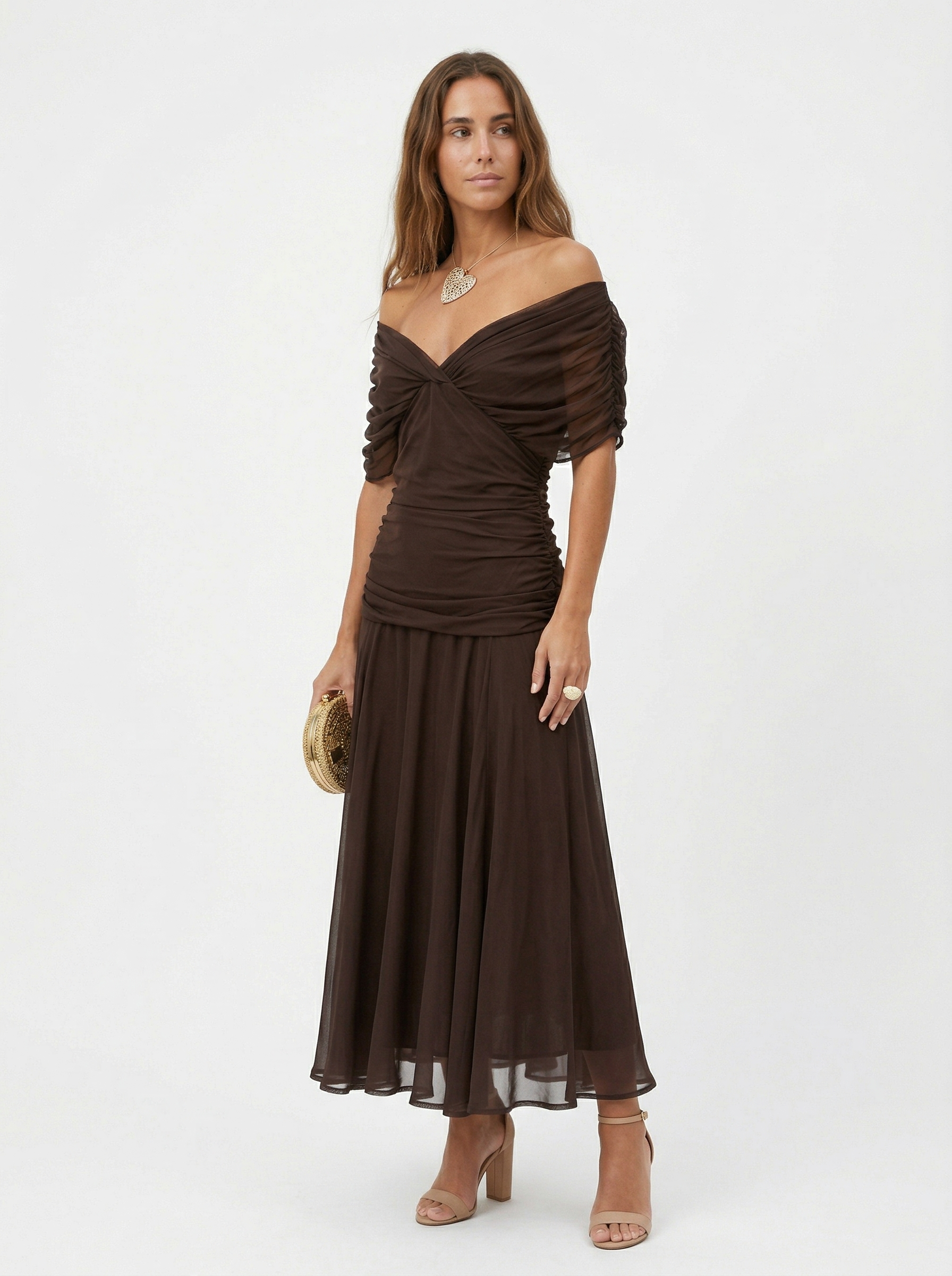 Nora | Vestido largo con escote en v