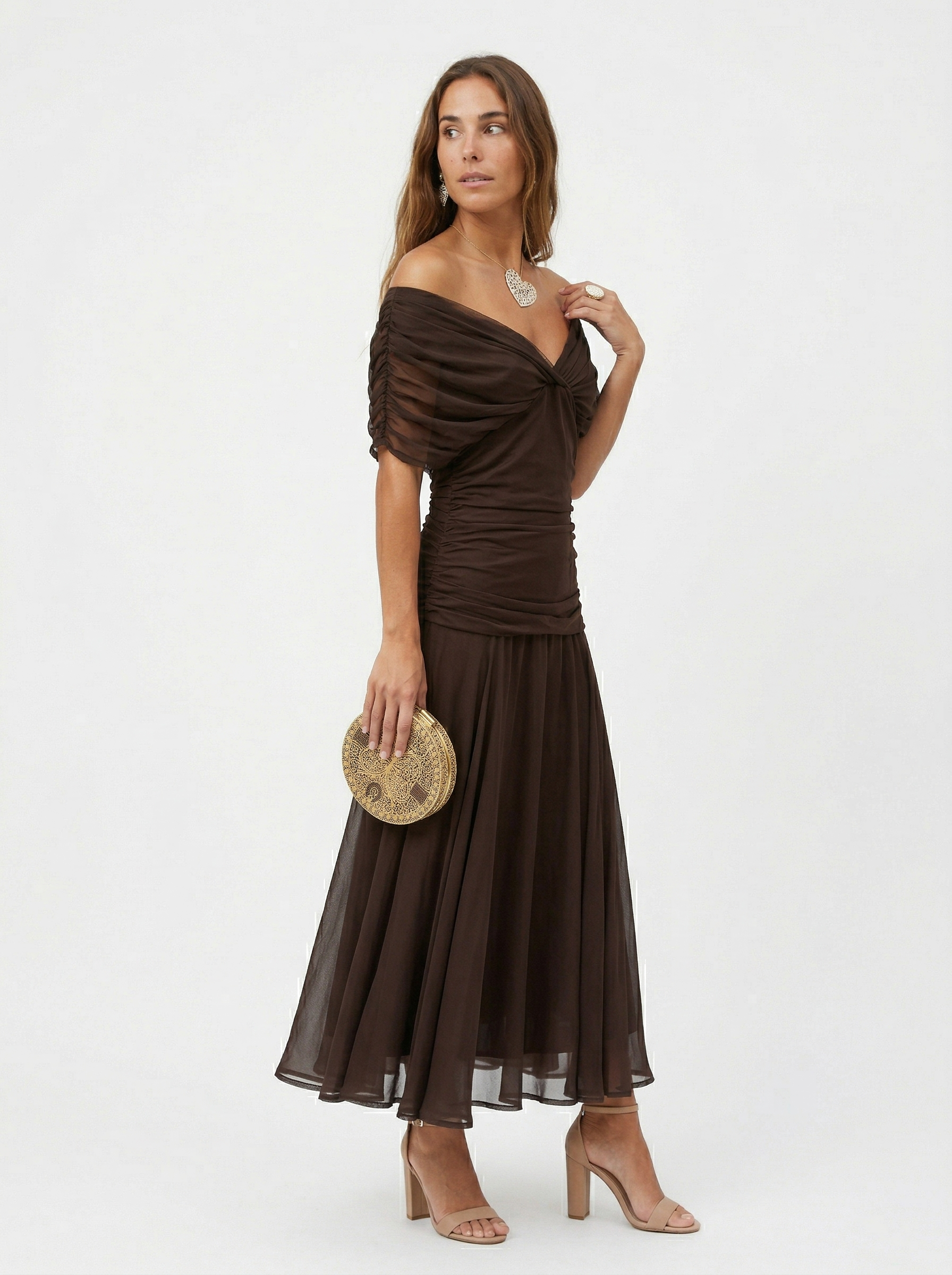 Nora | Vestido largo con escote en v
