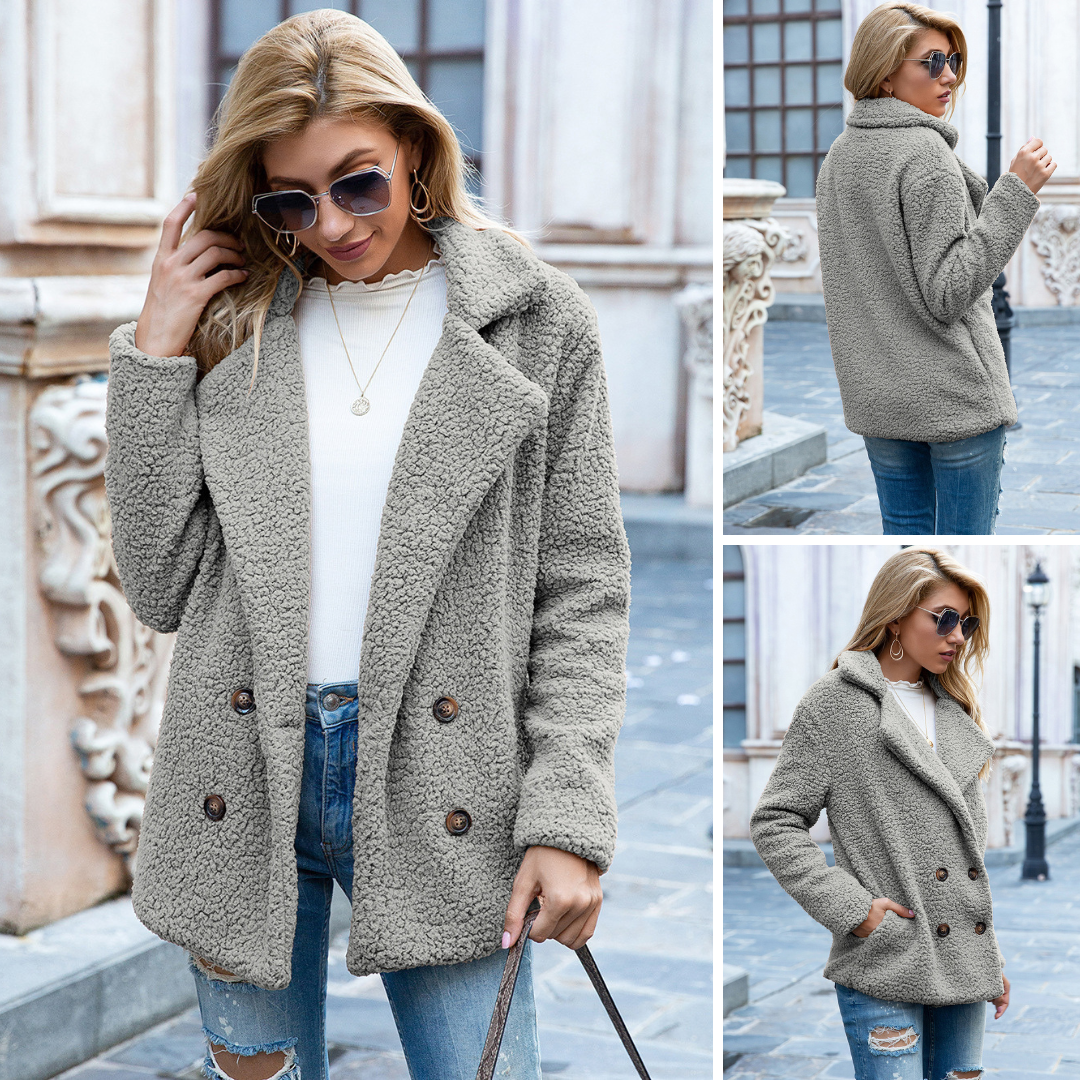 Diana | Chaqueta Borreguito Crema