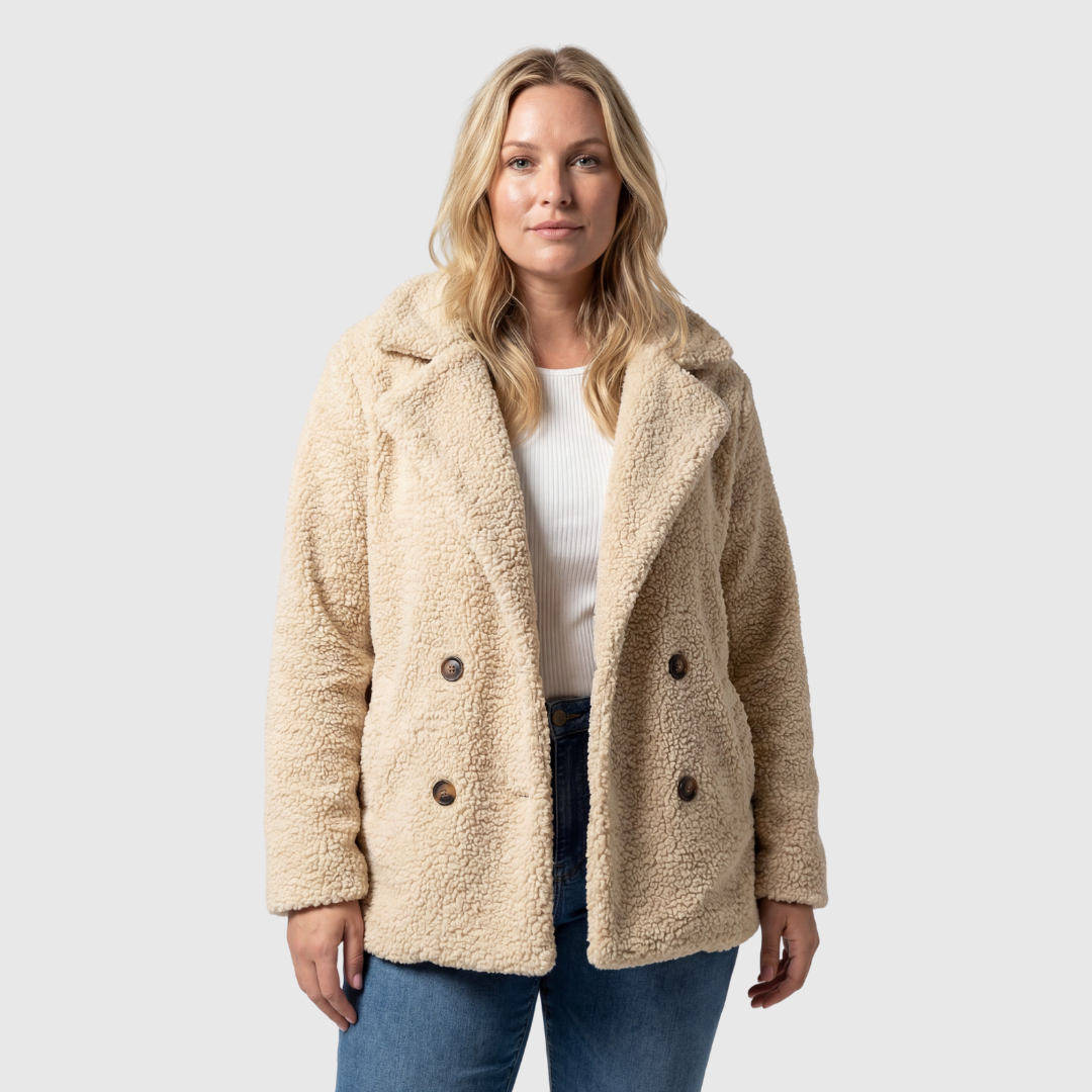 Diana | Chaqueta Borreguito Crema