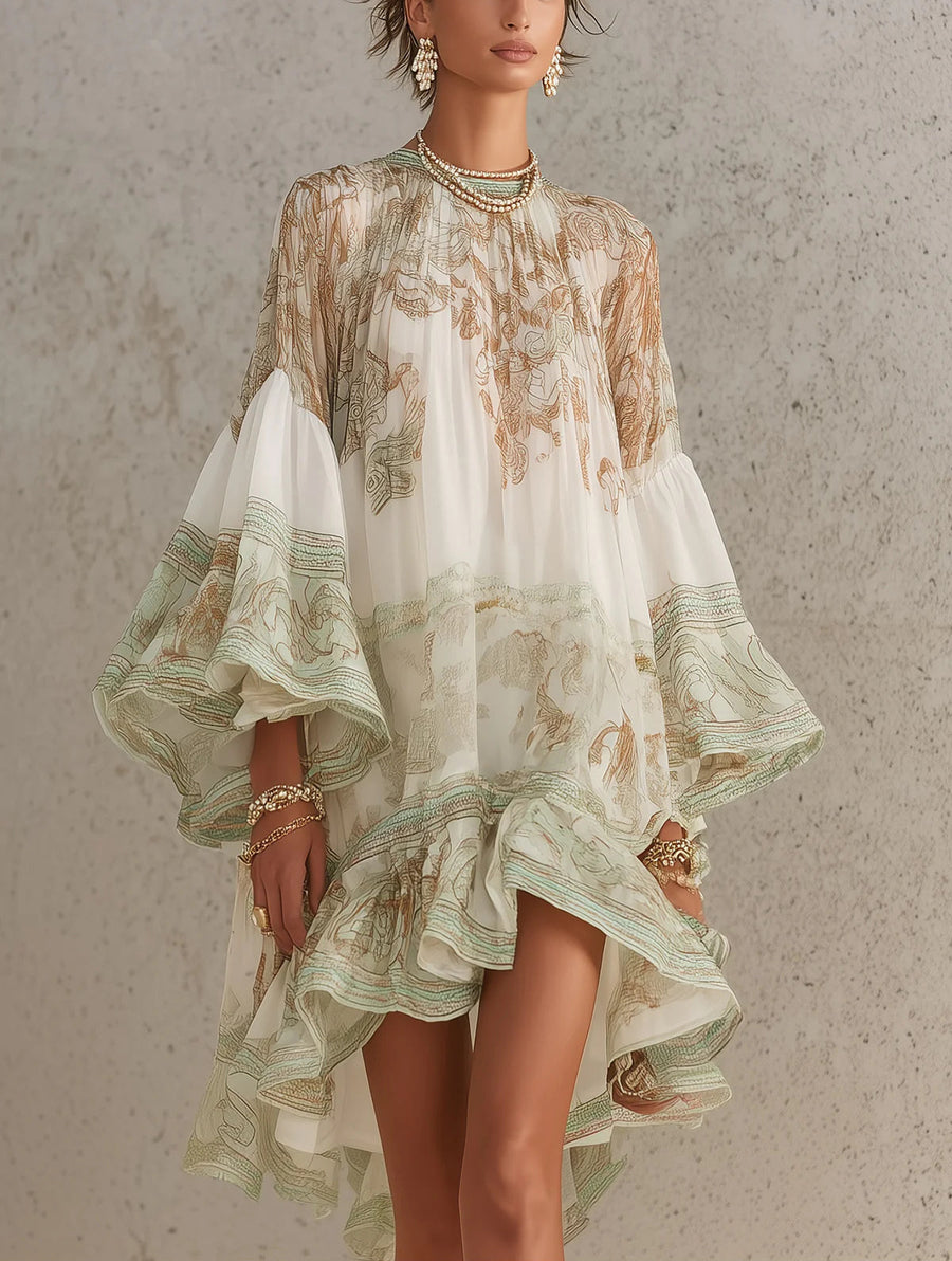 Cosette | Vestido a Rayas con Volantes