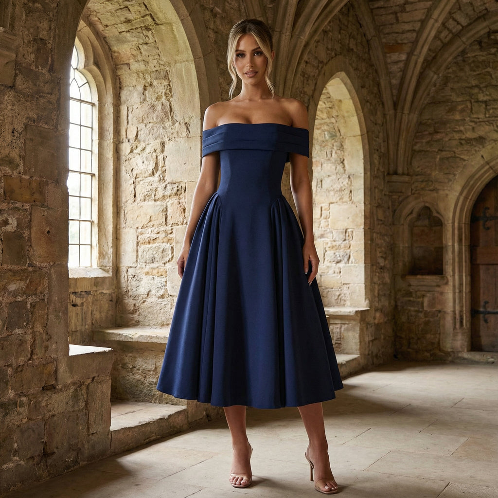 Minerva - Vestido midi elegante sin esfuerzo