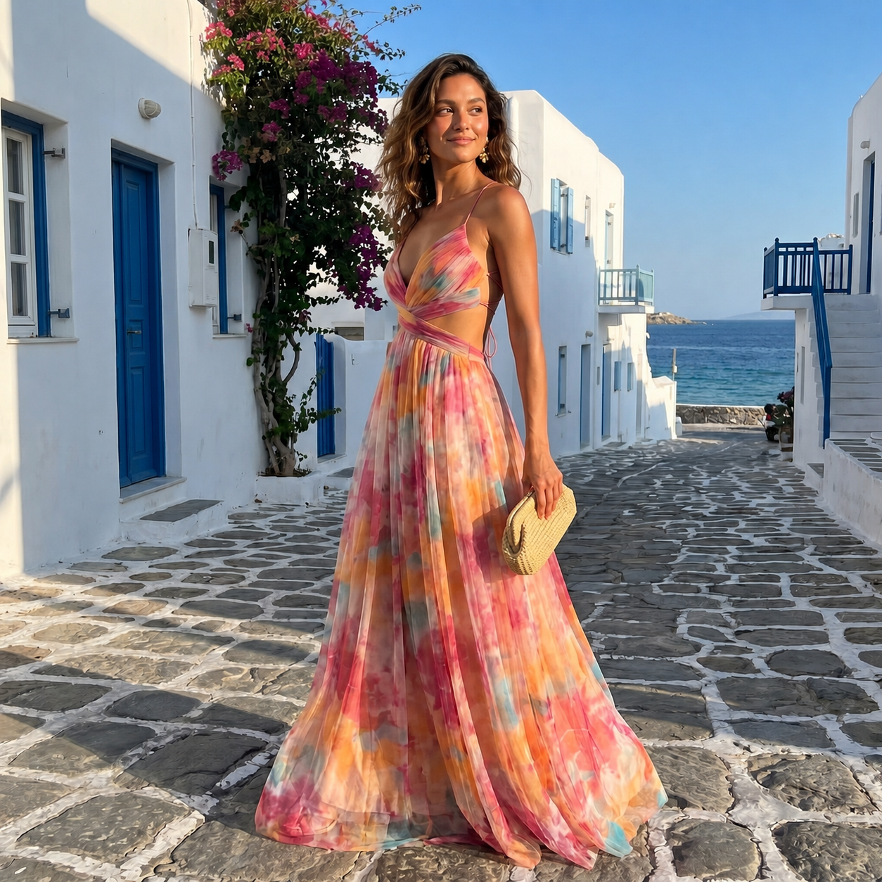 Dayana – Vestido Maxi Cruzado por Delante