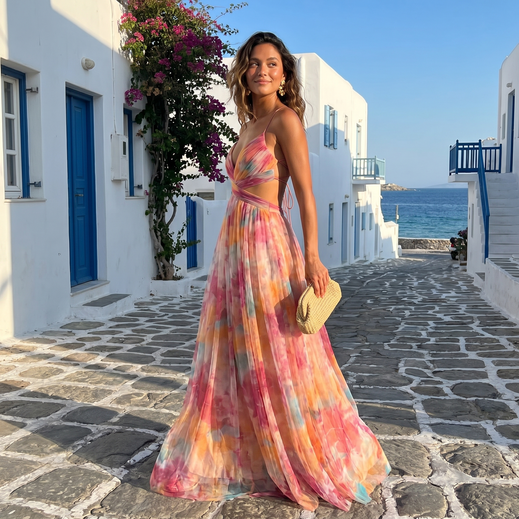 Dayana – Vestido Maxi Cruzado por Delante