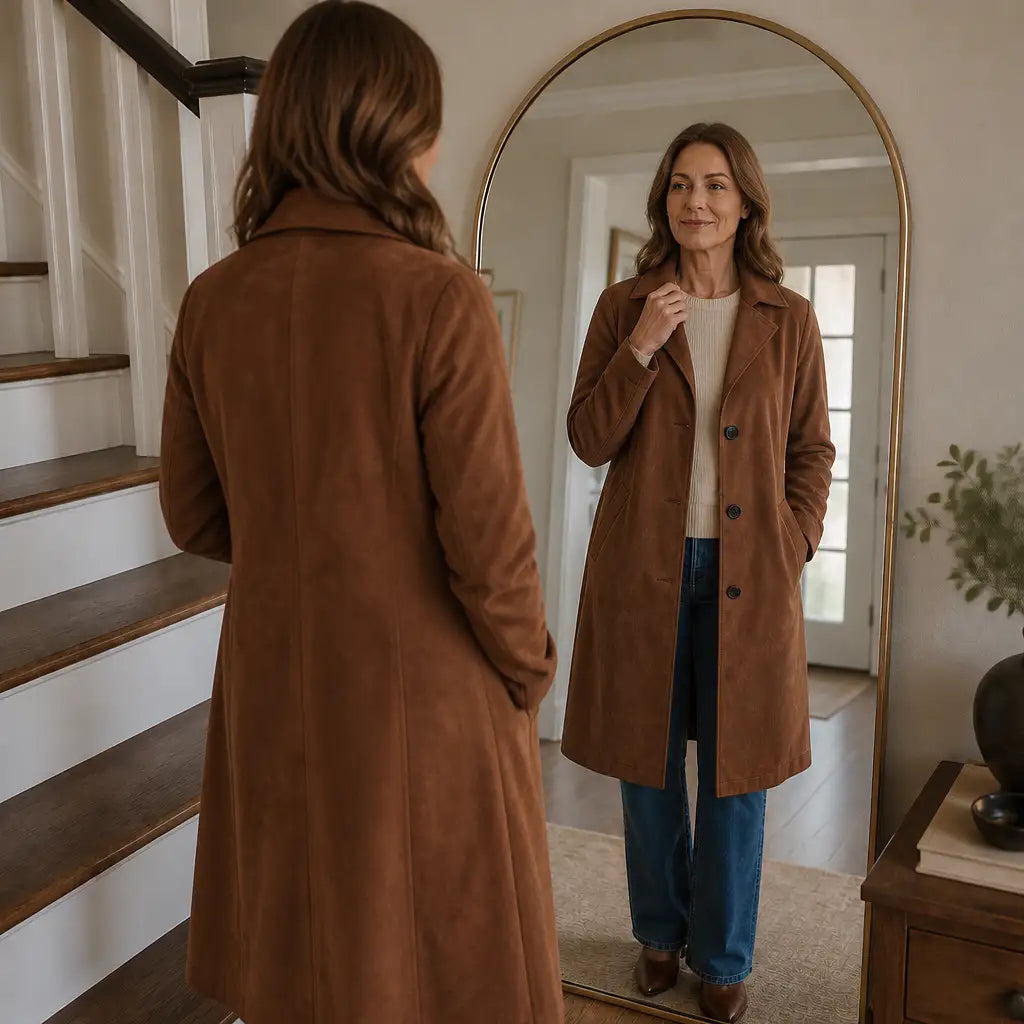 Beatriz | Gabardina de Ante Sintético
