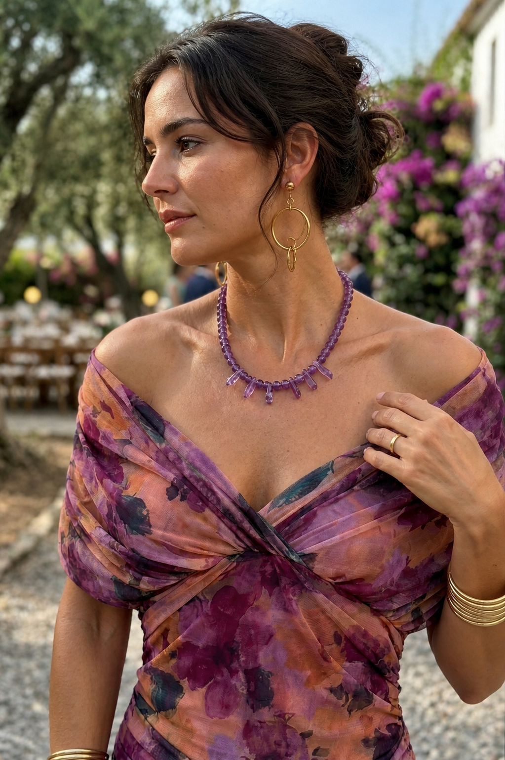 Nora | Vestido largo con escote en v