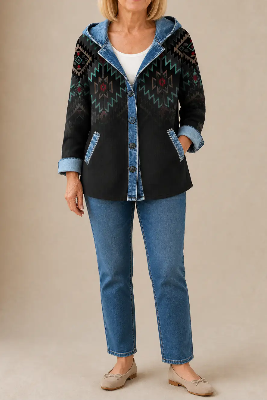 Carmen | Sobrecamisa de Cuadros con Capucha Vaquera