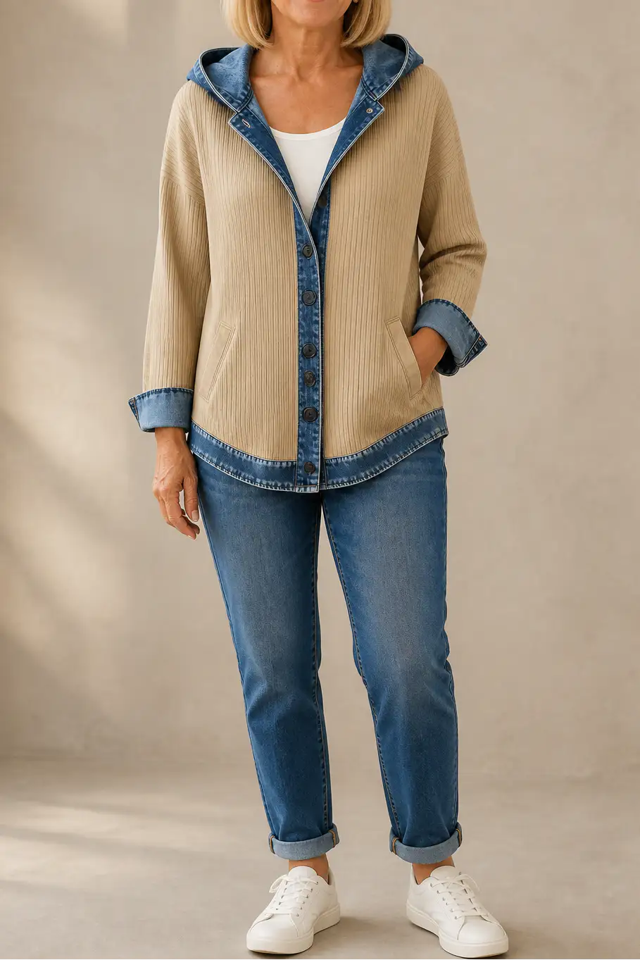 Carmen | Sobrecamisa de Cuadros con Capucha Vaquera